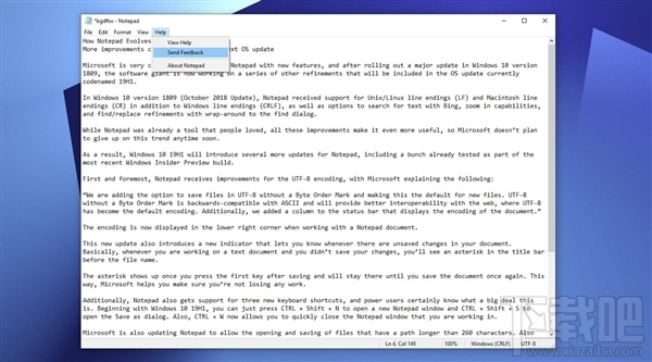Win10 19H1继续改进记事本:提醒未保存