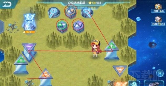 QQ飞车手游qs极速幻境第三章怎么过?QS极速幻影第三章走法路线图推荐