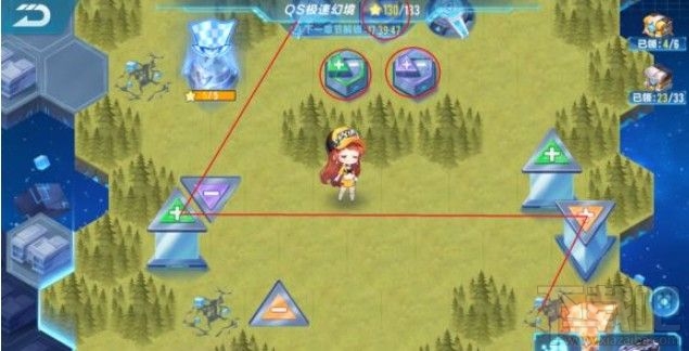 QQ飞车手游qs极速幻境第三章怎么过?QS极速幻影第三章走法路线图推荐