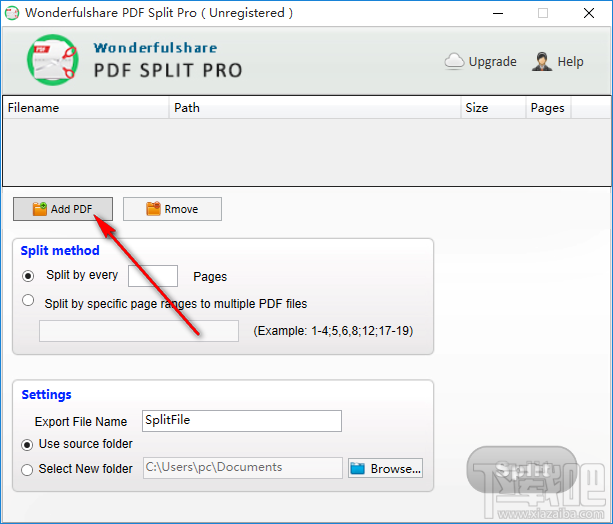 PDF Split Pro分割PDF文件的方法