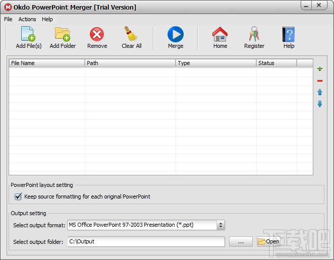 Okdo PowerPoint Merger合并PPT文件的方法步骤