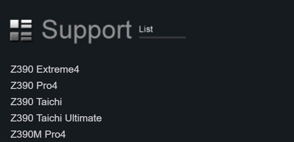 华擎五款Z390主板爆光：Intel 9代酷睿快来了？